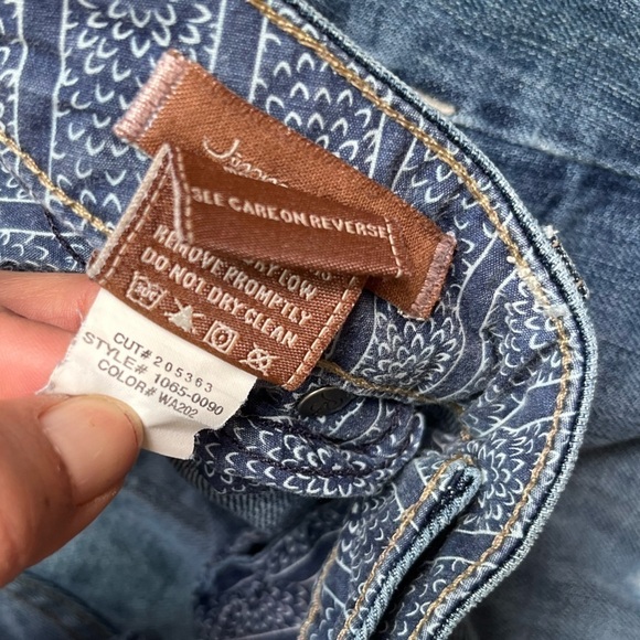 Paige Jimmy Jimmy Medium Wash Boyfriend Straight Leg Jeans Size 28 #1065-0090 - Picture 8 of 9